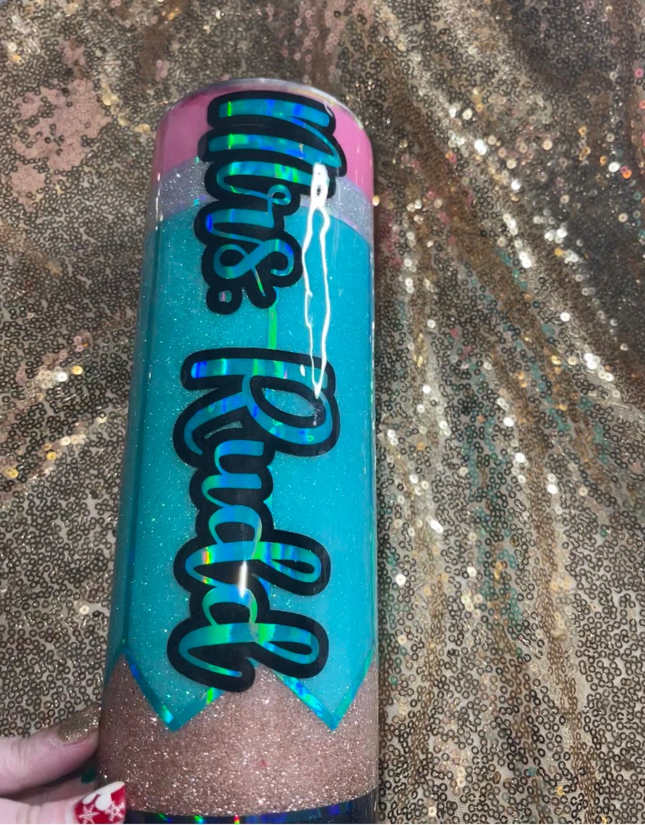 Custom Teacher Pencil Tumbler