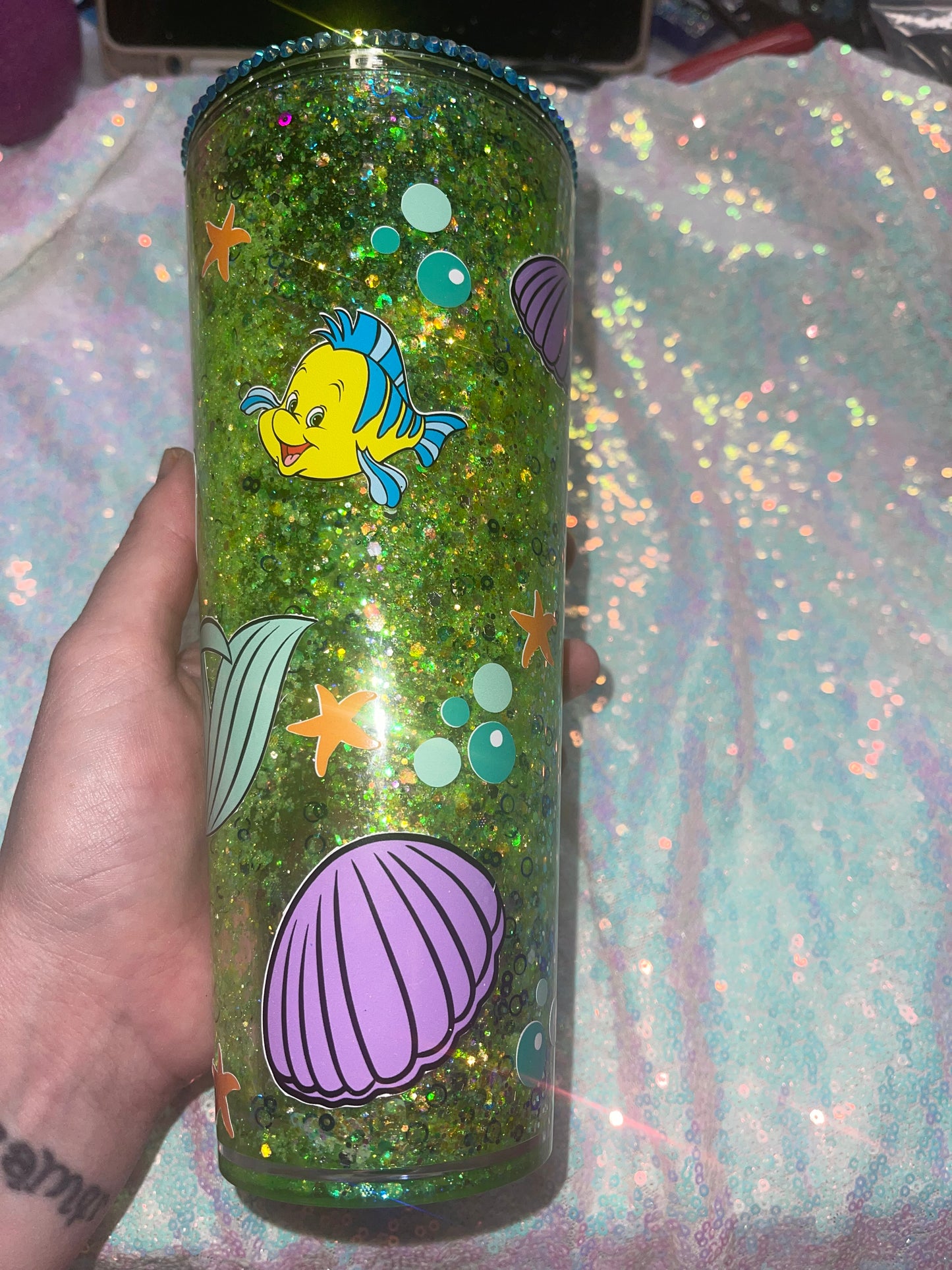 Mermaid Snow Globe Tumbler