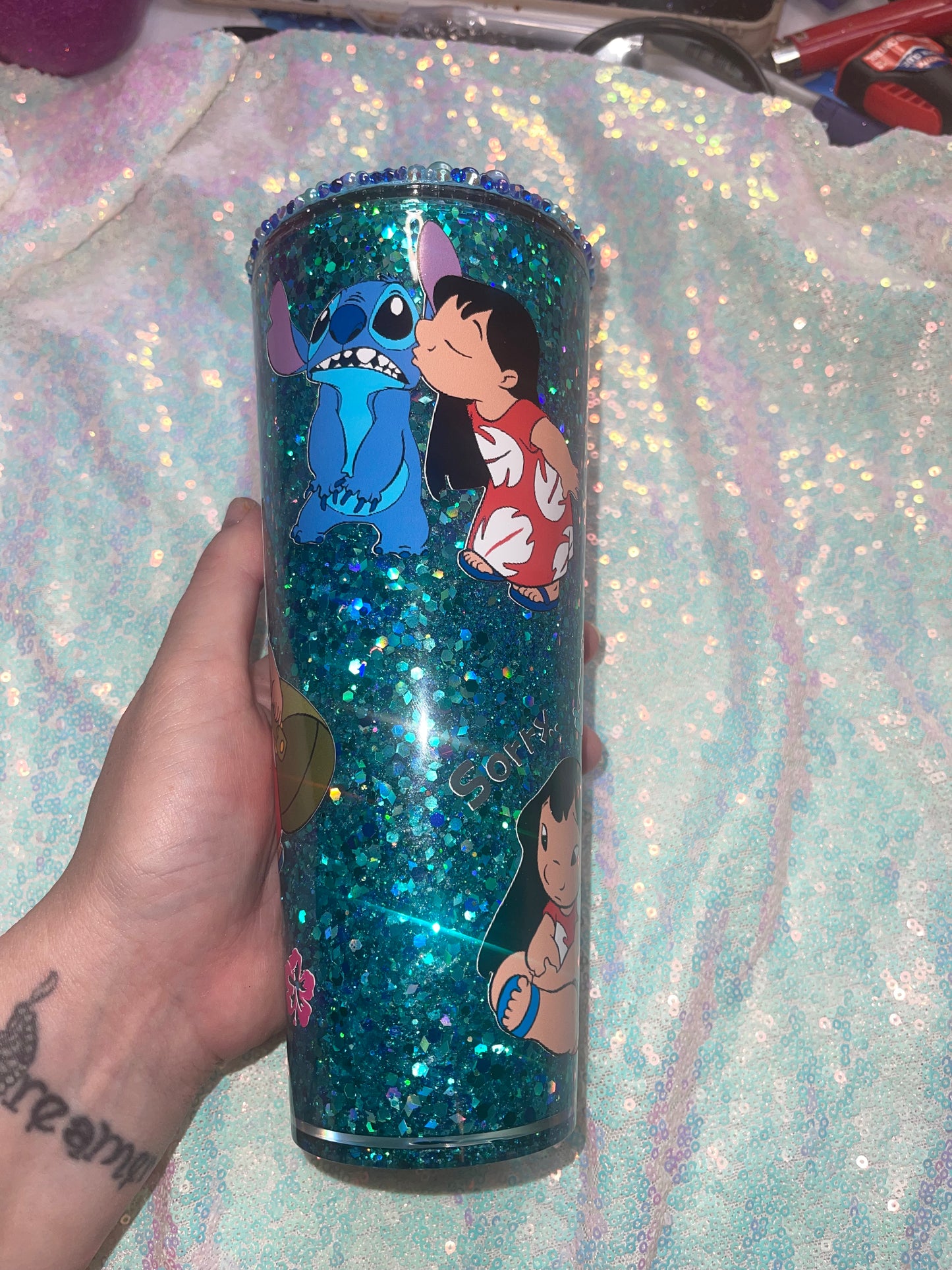 Ohana Snow Globe Tumbler